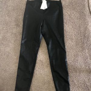 Black Pleather Leggings